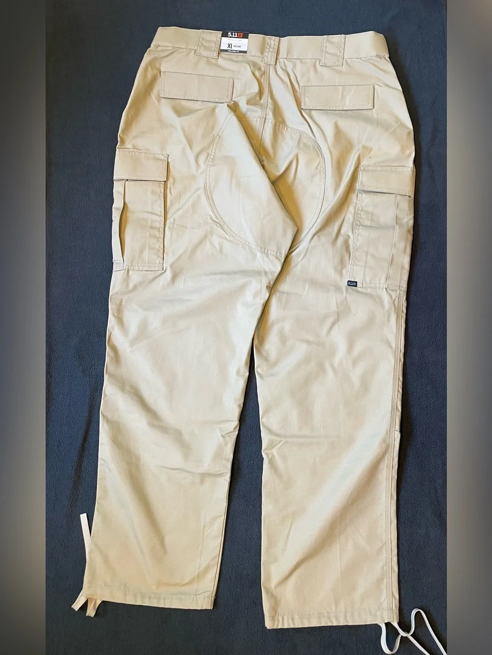5.11 Tactical Men’s Cargo Pants - Khaki/Tan, XL, 38-32
